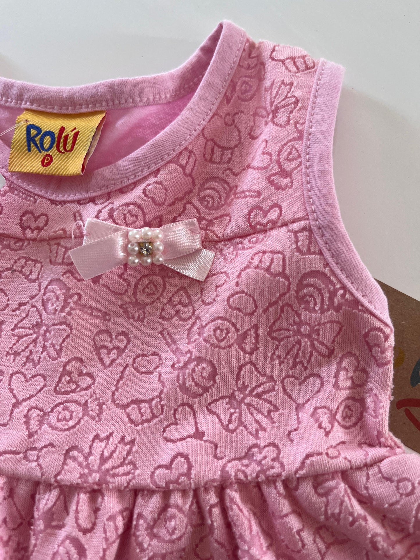 Vestido em meia malha com devorê