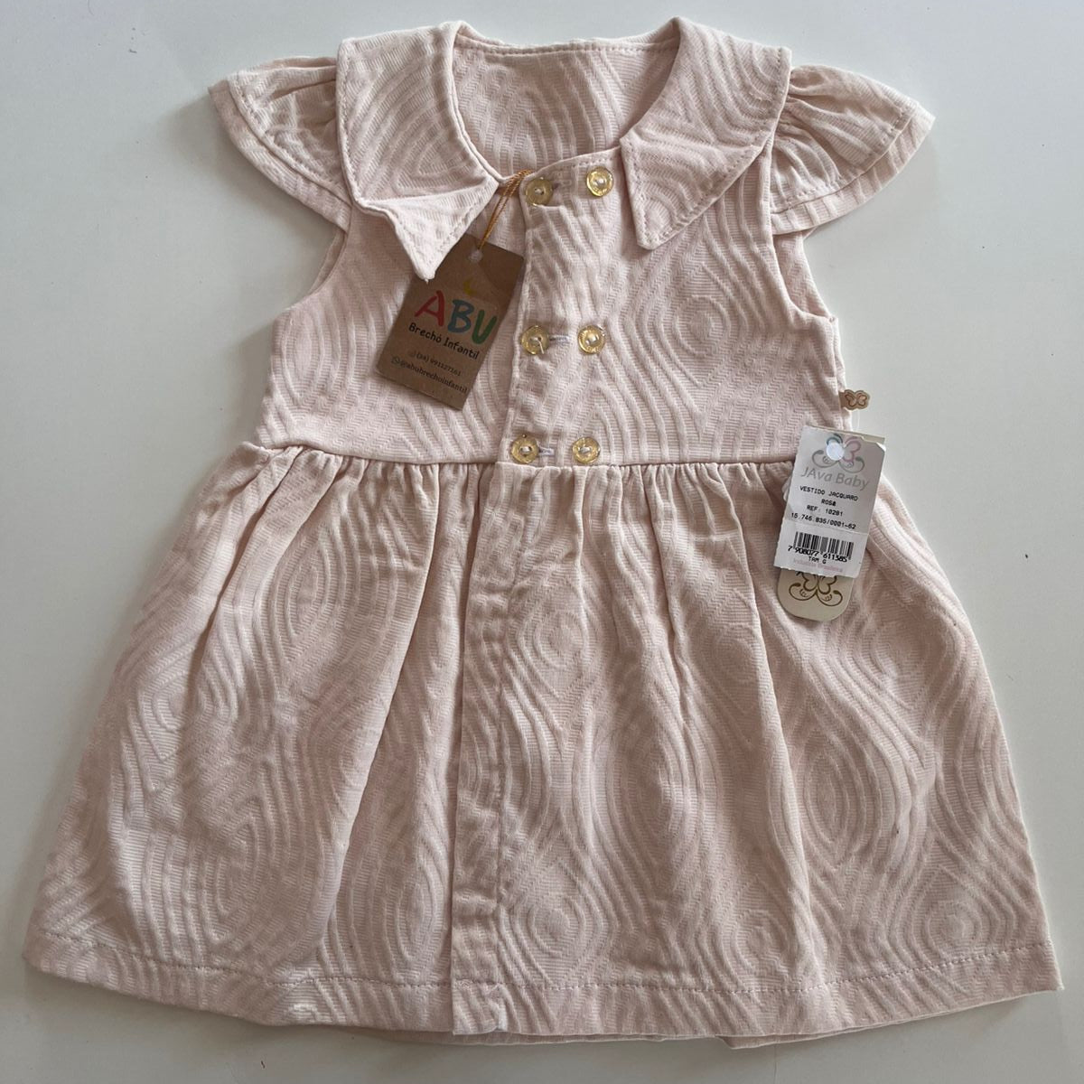 Vestido rose Java baby em Cotton G