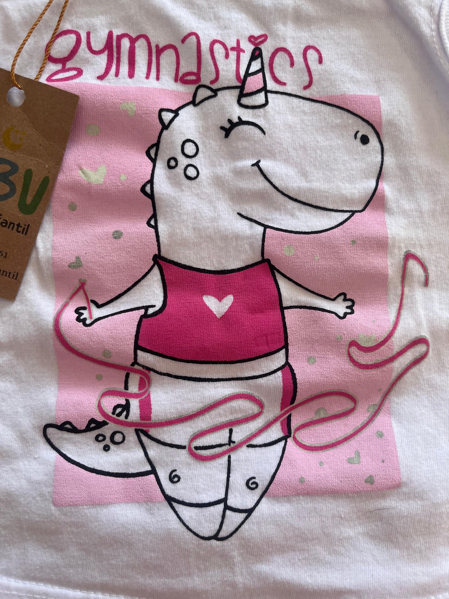 Conjunto Camiseta Bata com Shorts Estampa Unicórnio – Bebê Menina