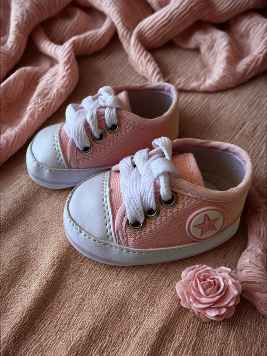 Tênis meu primeiro  All Star Bebê Infantil Meninas Estrela- Tamanho RN