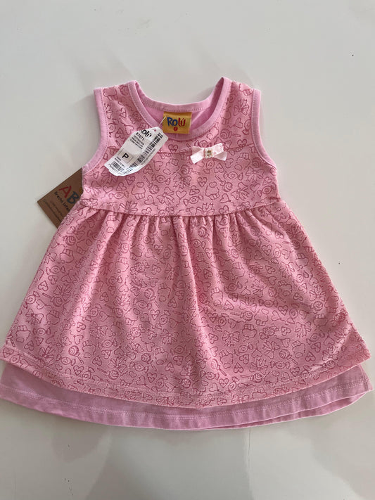 Vestido em meia malha com devorê