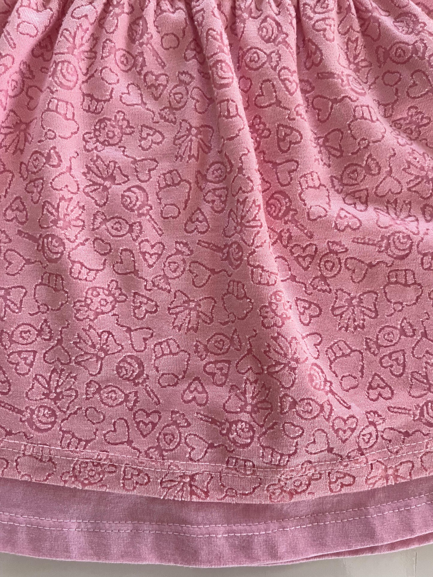 Vestido em meia malha com devorê