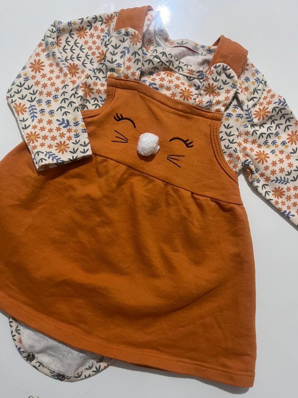 Conjunto Bebê Menina Coelhinho Kyly 6 a 9 meses