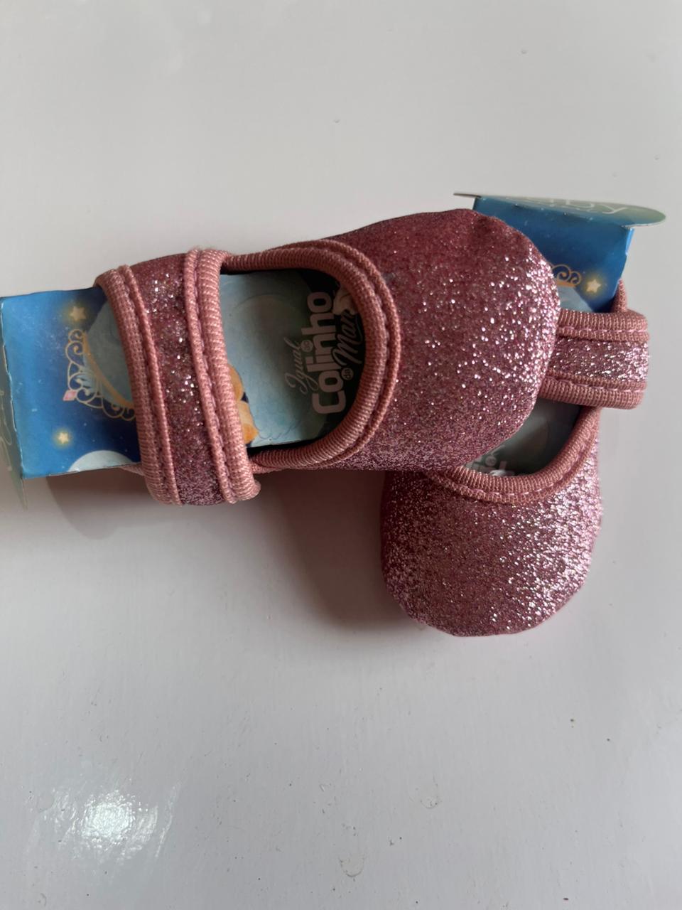 Sapatilha rosa gliter-TAM RN-P